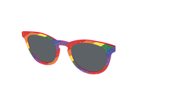 The Polarized Traditional Pride Flag Glitter Sun Top