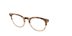 The Khaki Tortoise Crystal Split with Gold Flakes