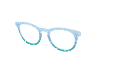 The Sky Blue Crystal with Daisy Glitter