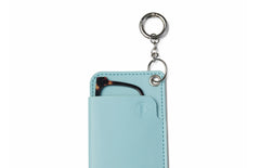 The Top Frame Keychain Case Iris Blue