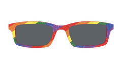 The Polarized Traditional Pride Flag Glitter Sun Top