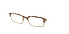 The Khaki Tortoise Crystal Split with Gold Flakes